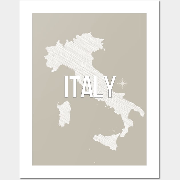 Country Wall Decor Italy Black and White Art Canvas Poster Prints Modern Style Painting Picture for Living Room Cafe Decor World Map Wall Art by Wall Decor